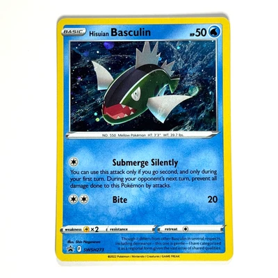 Hisuian Basculin SWSH273 Sword & Shield Promo Cards Holo Pokemon TCG - Image 1 of 2