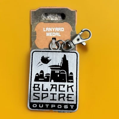Disney Parks Black Spire Outpost Star Wars Lanyard Medal Pin Trading - NEW - Image 1 of 2