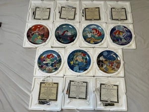 Disney’s The Little Mermaid Set of 7 Bradford Exchange China Plates w/ COA - Picture 1 of 7