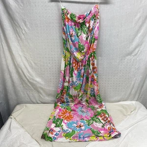 1X Lilly Pulitzer for Target Floral Nosey Posey Strapless Dress Stretch Maxi - Picture 1 of 10