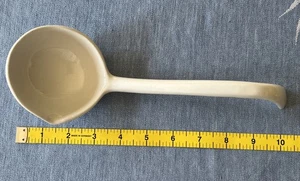 White Ceramic 10” Soup Ladle, No Makers Mark - Picture 1 of 7