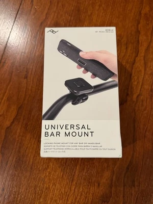 Peak Design 通用酒吧自行车支架 M-BM-AB-BK-1 手机安装滑板车 全新 — 第 1/4 张图片