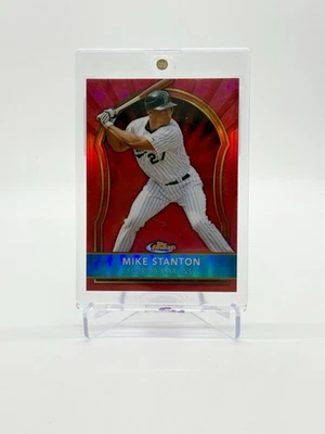 2011 Topps Finest MIKE ‘GIANCARLO’ STANTON Red Refractor SSP /25 - MARLINS - Image 1 of 3