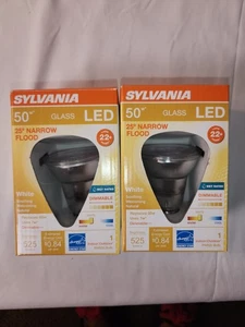 Two (2) Sylvania 50W LED Flood Light Premium Dimmable Bulbs - Picture 1 of 4