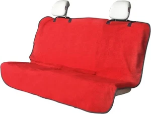 Back Seat Cover for Car Trucks Van SUV,Waterproof Rear Bench Towel, Red - Picture 1 of 8