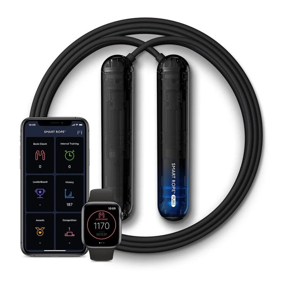 Smart Rooe Pure Connected Jump Rope & Mobile App Bluetooth