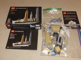 LEGO ARCHITECTURE NEW YORK CITY SET 21028 CIB BUILDING TOY 12+ USA W BOX MANUAL