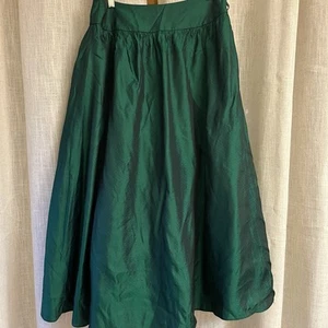 Vtg 80’s Scott McClintock Skirt Womens 12 Green Full Crinoline Witchy Whimsygoth - Picture 1 of 10