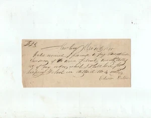 Newbury New Hampshire 1835 document signed by Edwin Eaton - Picture 1 of 2