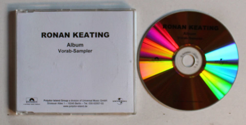 Ronan Keating Album Vorab Sampler Ger Adv CDR 2003 Rare! Boyzone - Bild 1 von 1