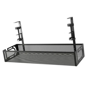 under Table Storage Rack Desk Wire Tidy Cable Managment Box Clip-on Desktop - Afbeelding 1 van 12