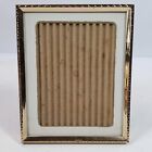 Vintage Mid Century Metal Frame 4x5' Inch Photo Picture w/ Back Stand