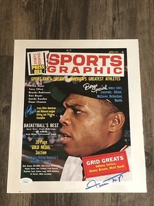 FOTO DE GIGANTES FIRMADA DE LA CORTE WILLIE MAYS 10X13 PULGADAS CERTIFICADA JSA - Imagen 1 de 3