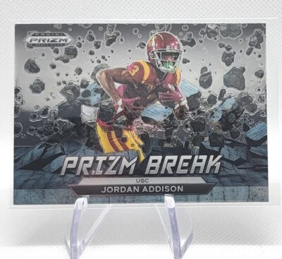 2023 PANINI PRIZM BREAK JORDAN ADDISON ROOKIE CARD RC #PB-8 USC TROJANS  - Image 1 of 2