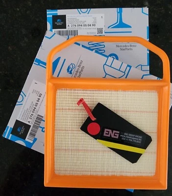 A2760940504 90 ДВА НОВЫХ подлинных воздушных фильтра Mercedes-Benz от оригинального производителя/подлинный von-eng - Изображение 1 из 4