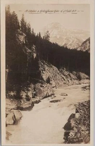 RPPC Postkarte Mt Stephen & Kiekinghorse River W of Field BC Kanada - Bild 1 von 2