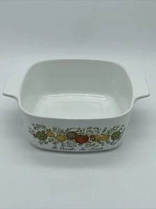 Vintage Corning Ware Spice Of Life 1.5 Qt Casserole Dish with lid A-1 1 No Lid - Picture 1 of 5