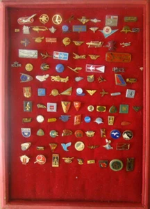 LUFTFAHRT SET 101 PINS VON FLUGZEUGFIRMEN UND HUBSCHRAUBERN MILITÄR SEHR SELTEN - Bild 1 von 6