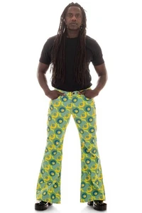 Comycom Herren Schlaghose STAR DOTS Grün - Bild 1 von 7