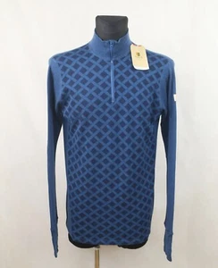 JANUS MENS THERMO LAYER STRETCH WOOL JUMPER ZIP POLO MAN size XL - Picture 1 of 8