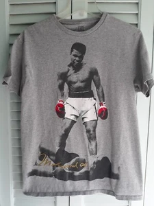 MUHAMMAD ALI MEDIUM GRAY TEE SHIRT - Picture 1 of 4