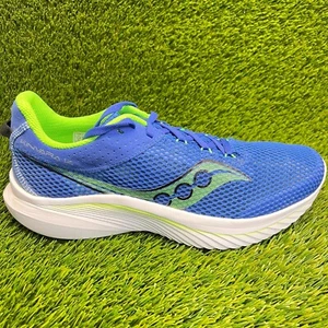 Scarpe da corsa sportive Saucony Kinvara 14 uomo taglia 11 blu verde bianco sneakers - Foto 1 di 10