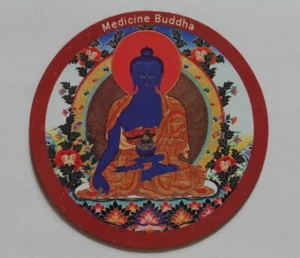 Buddhist Tibetan Round Magnet - Medicine Buddha - 7.3 cm Diameter - Picture 1 of 2