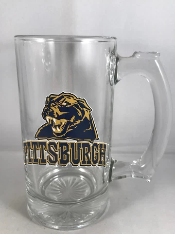 University of Pittsburgh PITT Panthers Logo Beer Stein Glass Cover