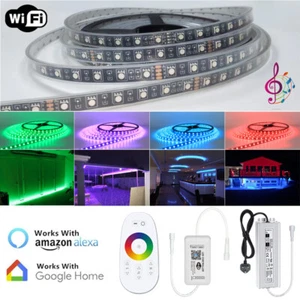 Tira de luz negra PCB 250 FT 200 FT 50 FT 60LED/M impermeable WiFi LED RGB 12V - Imagen 1 de 15