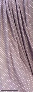 Designer Catherine Landfield White Polka Dot Spotted Curtains 66Wx72D (2 Items - Picture 1 of 9