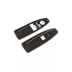 Fit For BMW F20 F21 F22 F23 Carbon Fiber Style Window Lock Lift Panel Trim Frame - Picture 1 of 11
