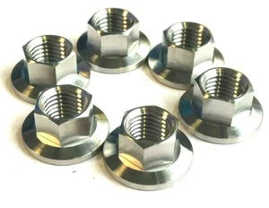 Ducati 907 900 ie 1990-1993 TITANIUM GR5 REAR SPROCKET NUTS KIT 6 nuts - Picture 1 of 10