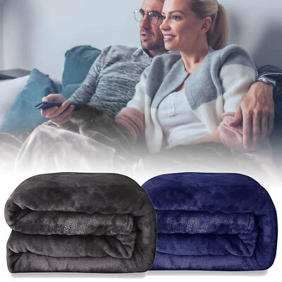DONWELL-TECH Luxury Flannel Fleece Throw - Extra Soft & Warm Blanket for Bed or Emergency Use