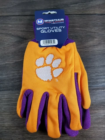 Clemson Tigers Sports Utility Gloves Adult One Size Fits All NCAA College New Cover