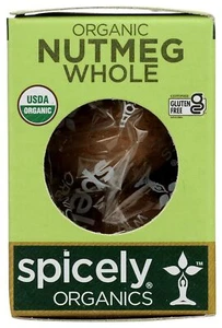 Spicely Organics Organic Nutmeg Whole .1 Oz - Picture 1 of 3
