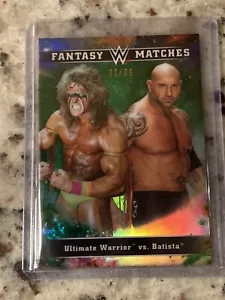 2020 Topps WWE Chrome The Ultimate Warrior Batista Green Refractor 82/99 SP - Picture 1 of 2