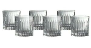 Royal Doulton Linear Scotch Tumbler Set of 6 glasses NIB