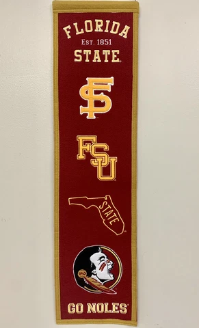 Florida State Seminoles Heritage Banner Wool, Winning Streak, 31” Cover