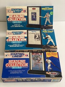 3 Frank Thomas Cecil Fielder Alomar Starting Lineup Headline Collection Figures