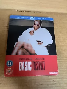Basic Instinct (1992) UK Reg Free Blu Ray Steelbook NEU & VERSIEGELT Mega selten! - Bild 1 von 4