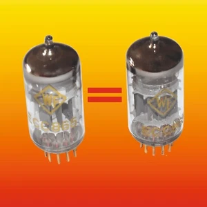 ECC865 RFT PAR EMPAREJADO DOBLE TRIODO PASADORES DE ORO PROBADOS USADOS EN NORMA = ECC85 - Imagen 1 de 3