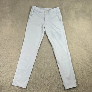 Lululemon Pants Mens 30 Light Blue Slim Commission Slim Ventlight Dress Golf - Picture 1 of 10