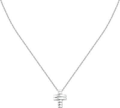 Collana Morellato Uomo Argento 925 Pendente Croce Diamante Incastonato _SAYE01 - Immagine 1 di 4