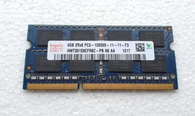Samsung SK Hynix Kingston 4GB DDR3 PC3-12800S Laptop RAM Memory 641369-001 - Image 1 of 4