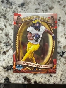 2024 BOWMAN U CHROME RAMBLIN MAN CARD MICHIGAN WOLVERINES DONOVAN EDWARDS #RM-12 - Picture 1 of 1