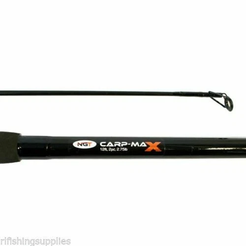 1 X BRAND NEW 12FT 2 PIECE CARP FISHING ROD NGT CARP MAX ROD 2.75 LB - Image 1 of 1