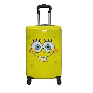 Sponge Bob Hardside Spinner Luggage for Kids - 20" Travel Trolley Suitcase
