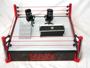 2017 WWE Elite Collection Raw Main Event Scale Wrestling Ring w/ LED Lights - Bild 1 von 10