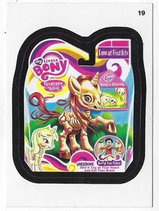 2013 Wacky Packages All-New Series 11 ANS11 #19 MY LITTLE BONY Red Ludlow back - Picture 1 of 2
