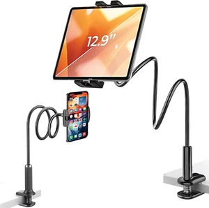 Adjustable 100Cm Long Arm Tablet Holder for Bed – 360° Rotating Stand Compatible - Picture 1 of 12